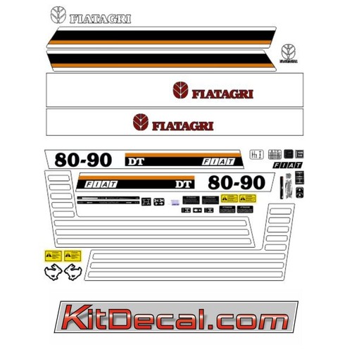 Kit adesivi trattore fiat - adesivi,